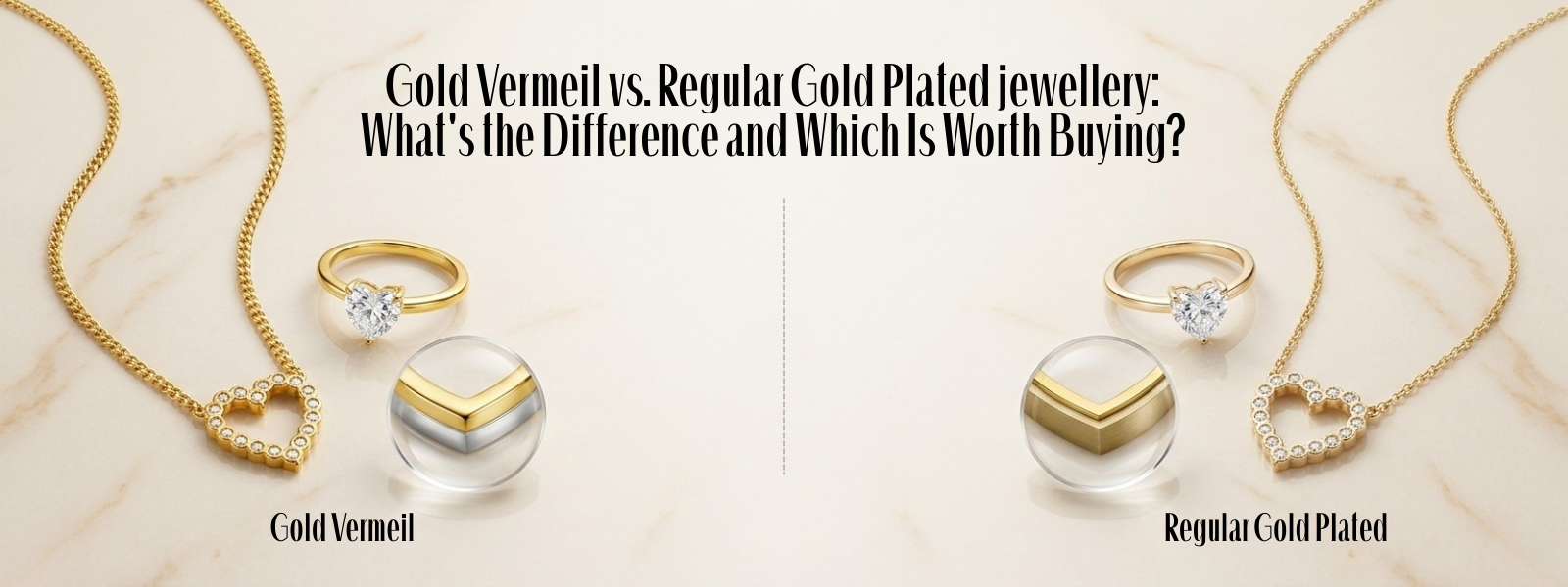 Gold Vermeil vs. Regular Gold Plated jewellery: What's the Difference?