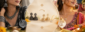 Tired of Oxidized Jewellery? Try 925 Silver & Gold Vermeil Navratri Jewellery