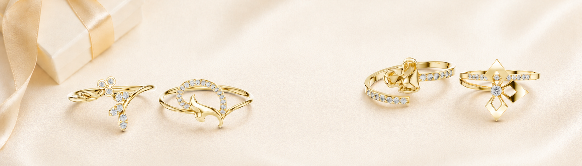 Gold vermeil rings