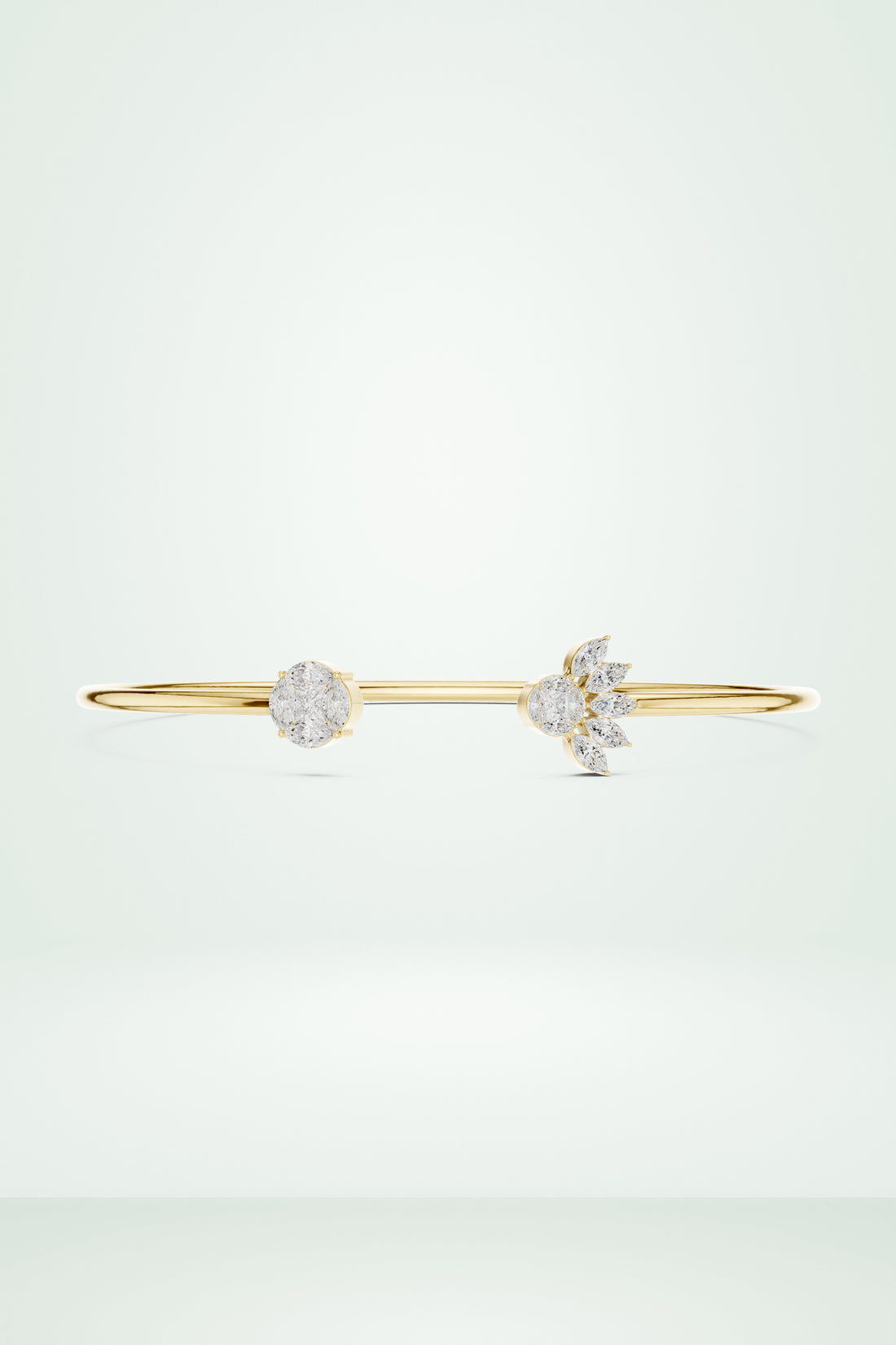Two-Sided Sparkle Diamond Cuff