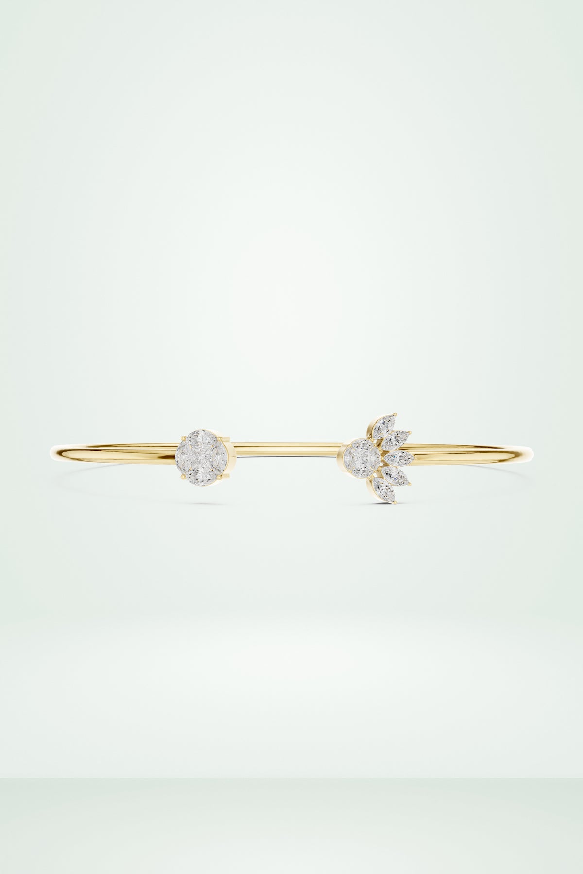Two-Sided Sparkle Diamond Cuff