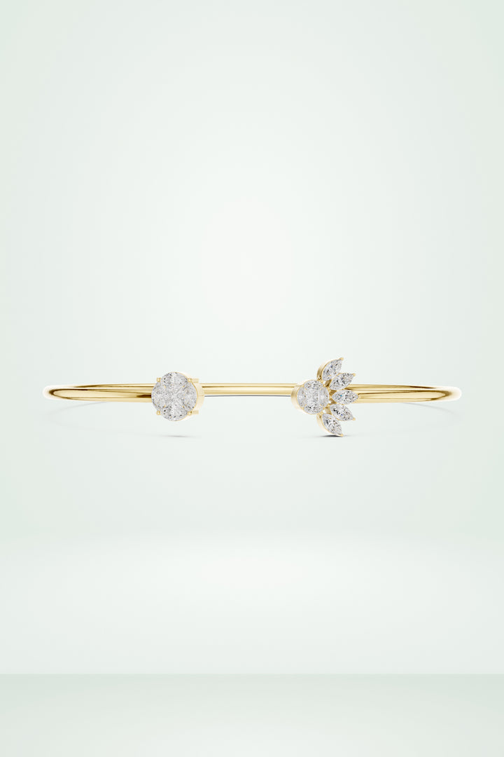Two-Sided Sparkle Diamond Cuff