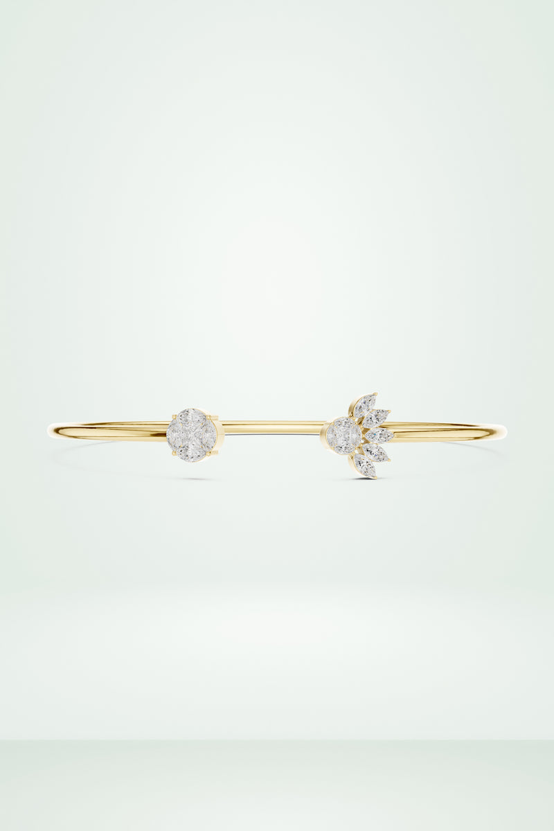 Two-Sided Sparkle Diamond Cuff