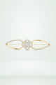 Asymmetrical Cluster Diamond Bracelet
