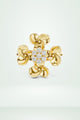 Diamond Floral Cocktail Ring
