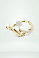 Star Curved Diamond Ring