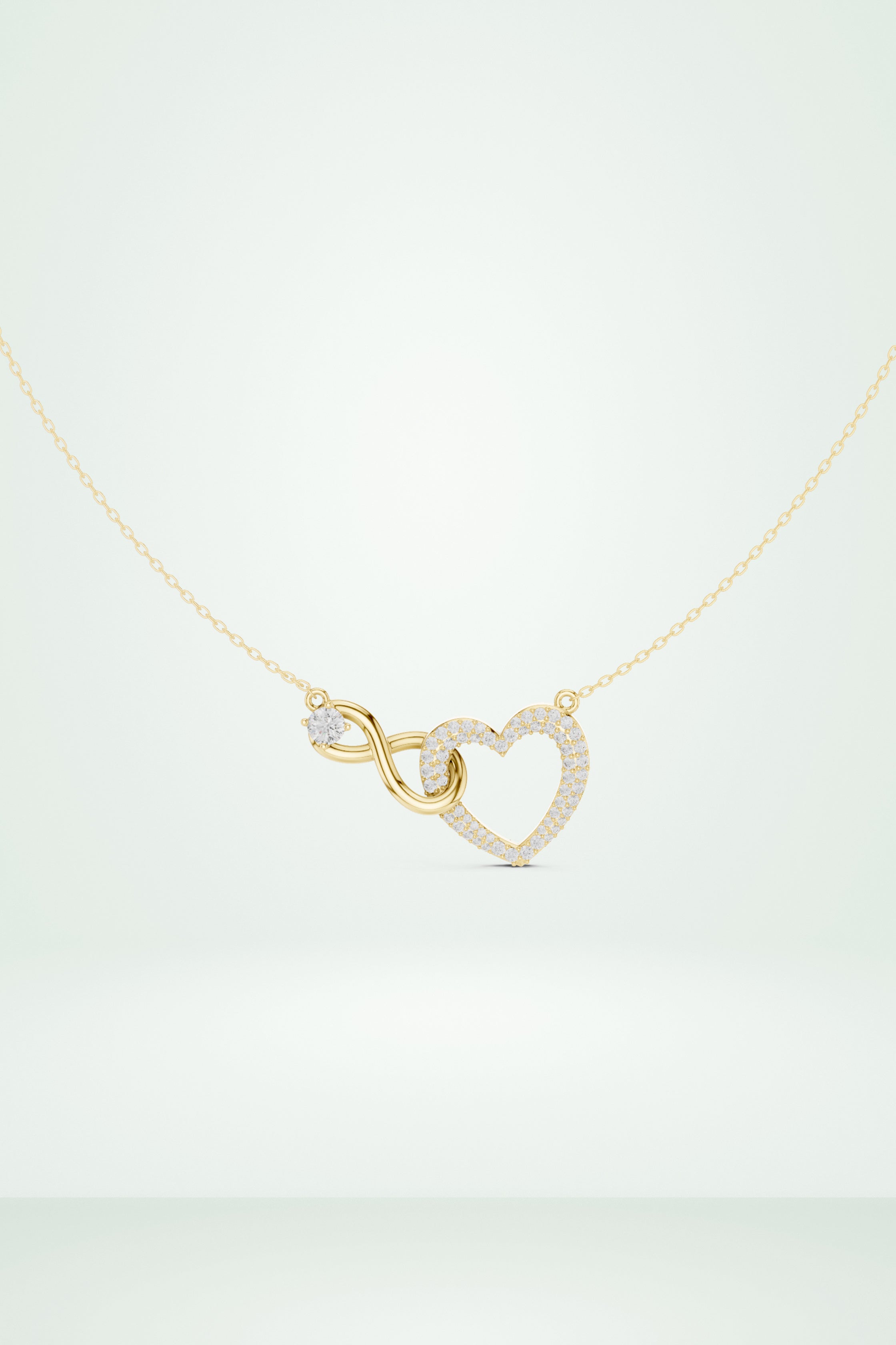 Intertwined Heart & Infinity Pendant