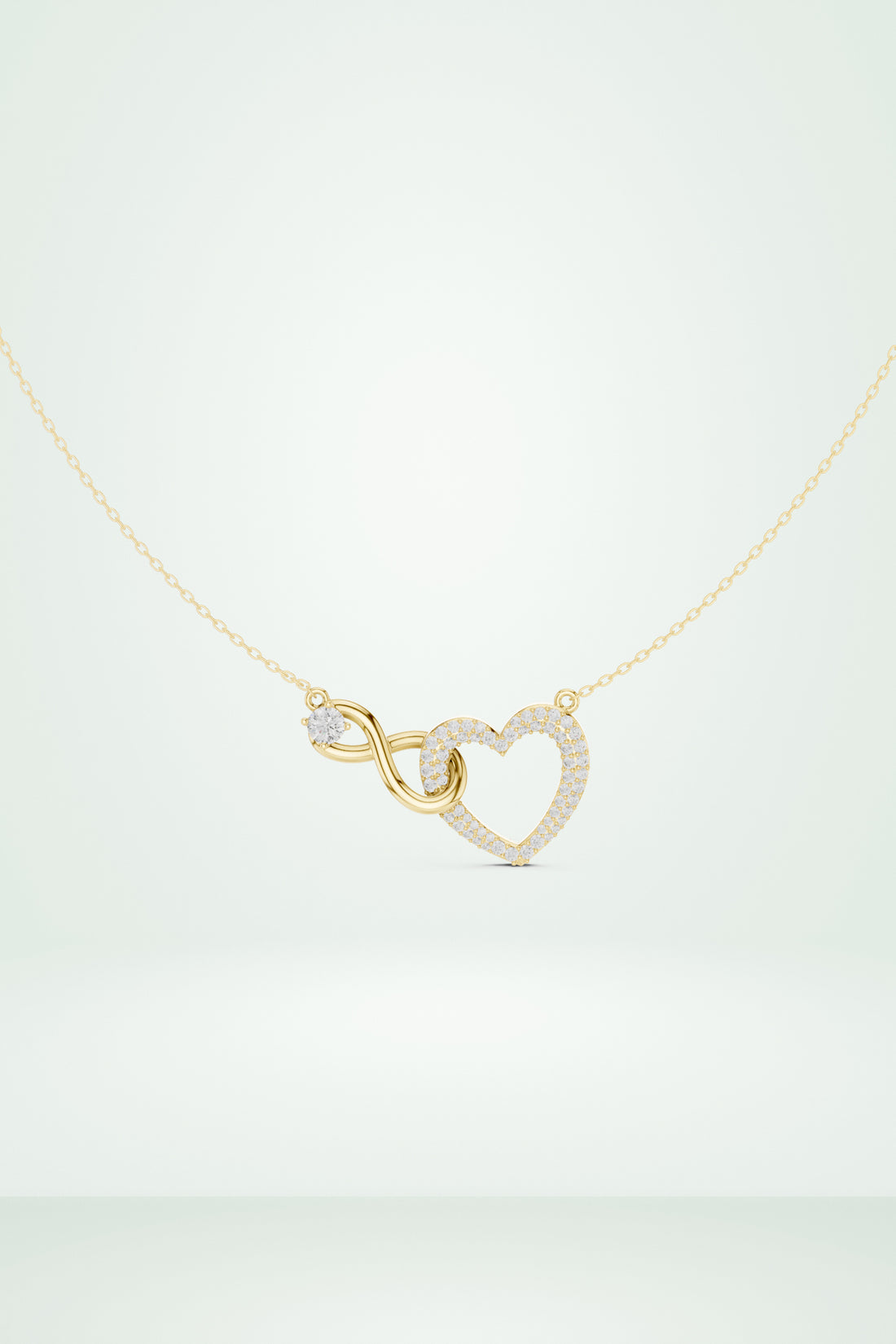 Intertwined Heart & Infinity Pendant