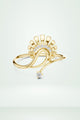 Peacock Style Diamond Ring