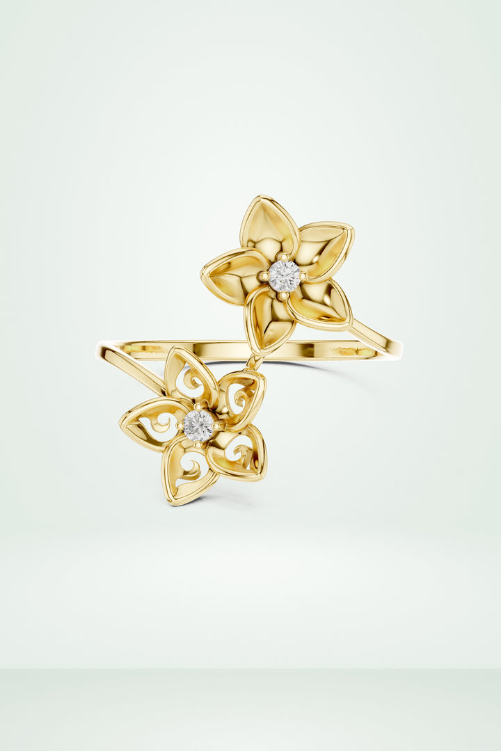 Blossom Dual-Flower Ring