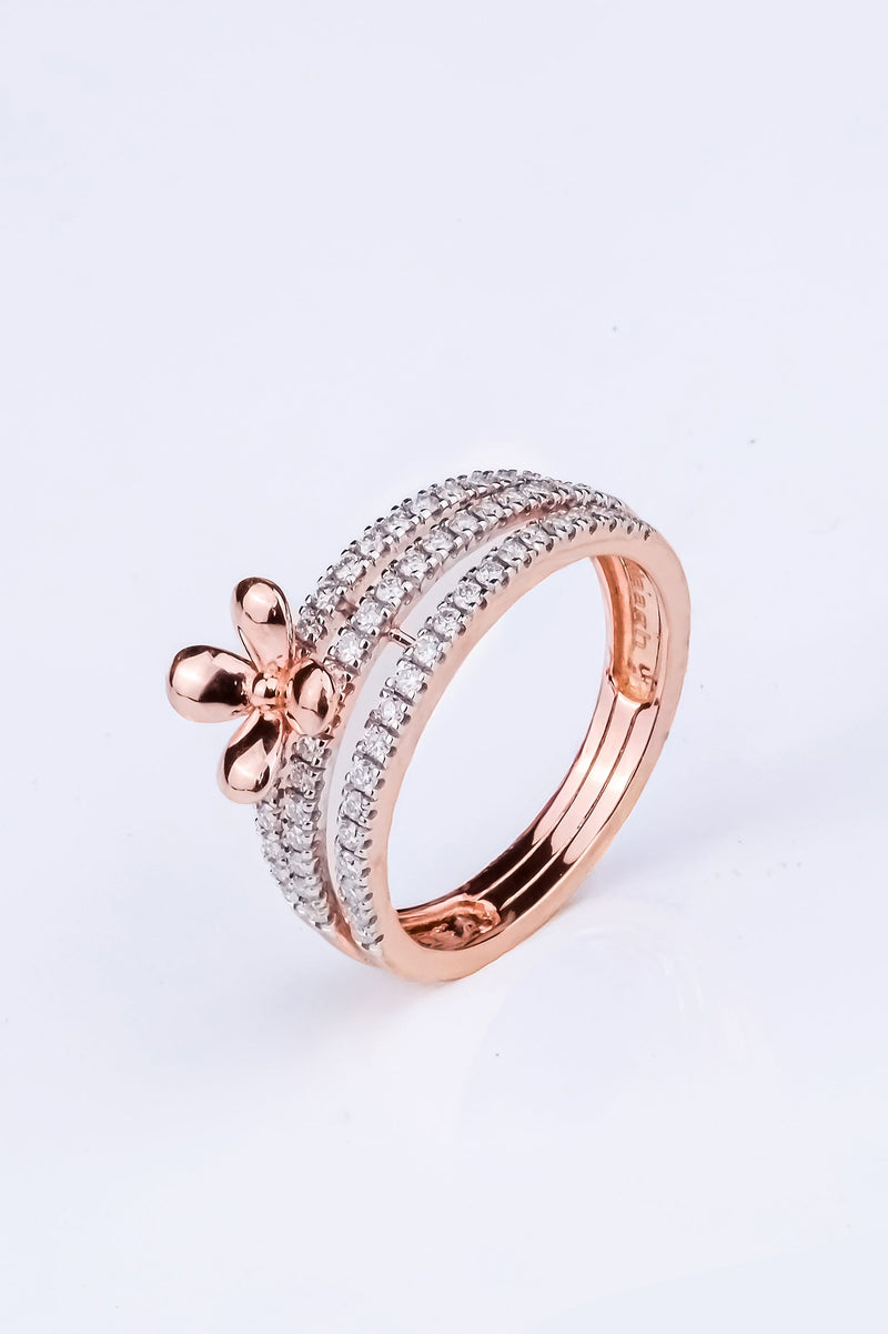 Flower Bypass Ring
