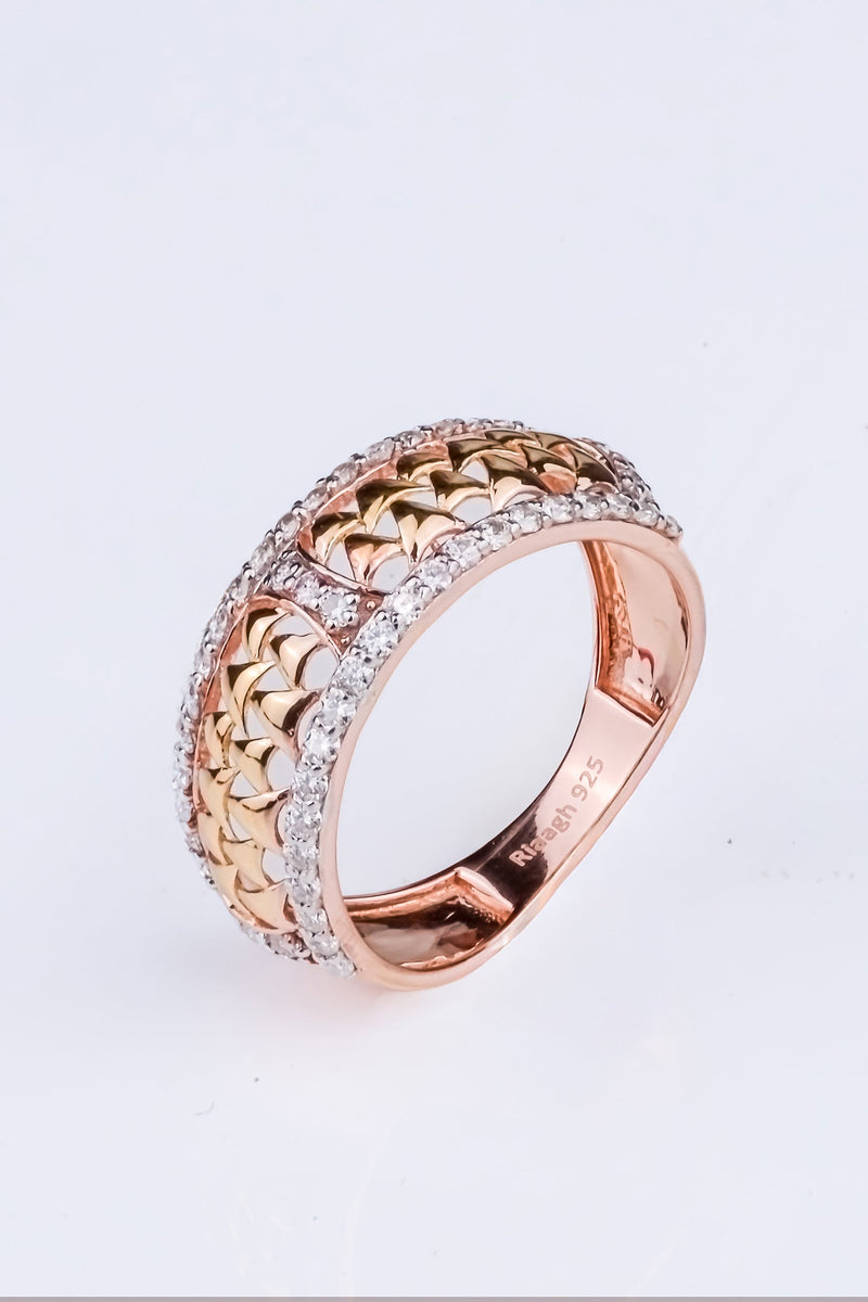 gold Filigree Diamond Ring