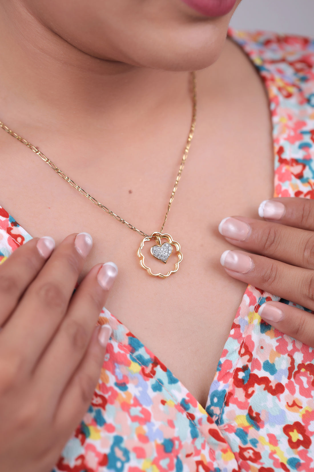 Riaagh 3 In 1 Heart Shape Pendant