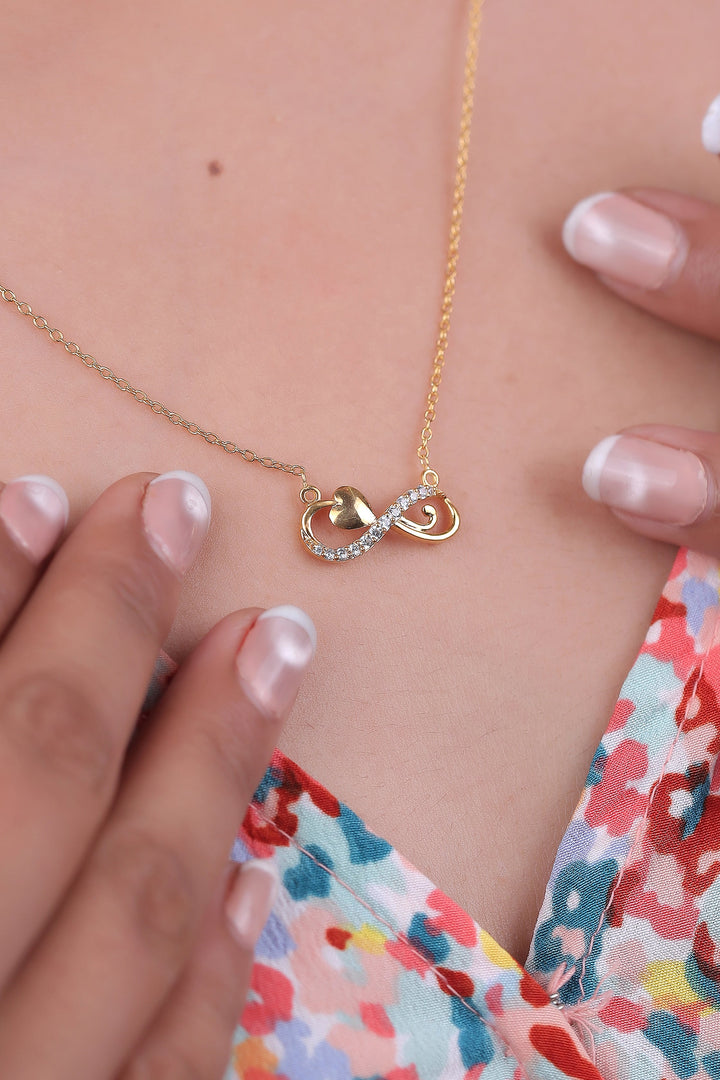 Heart Infinite Diamond Pendant