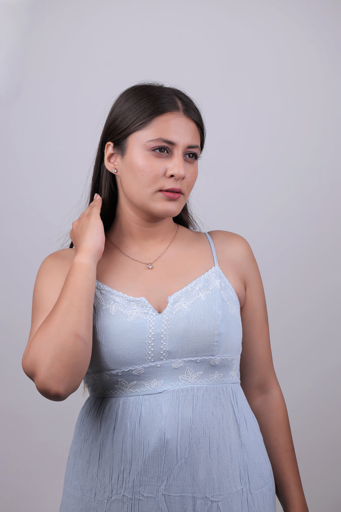 Classic Princess Shape Solitaire Diamond Pendant