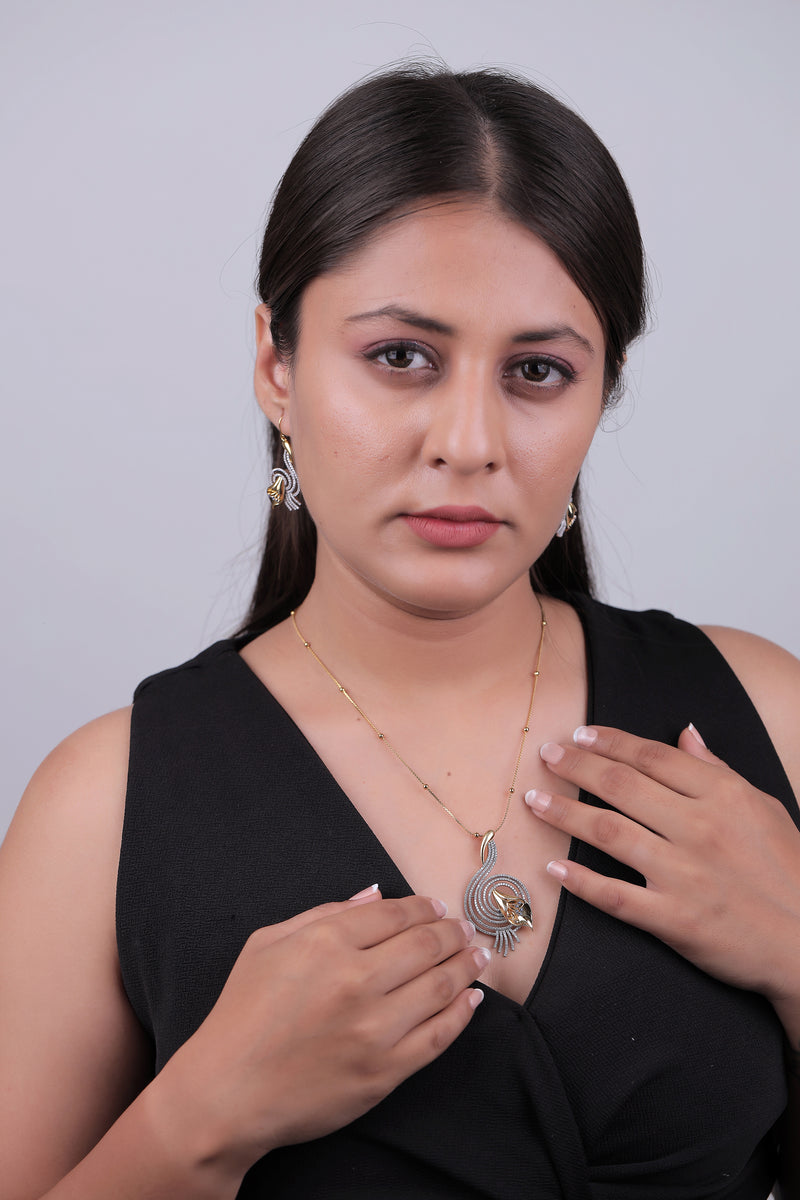 Contemporary Diamond River Pendant