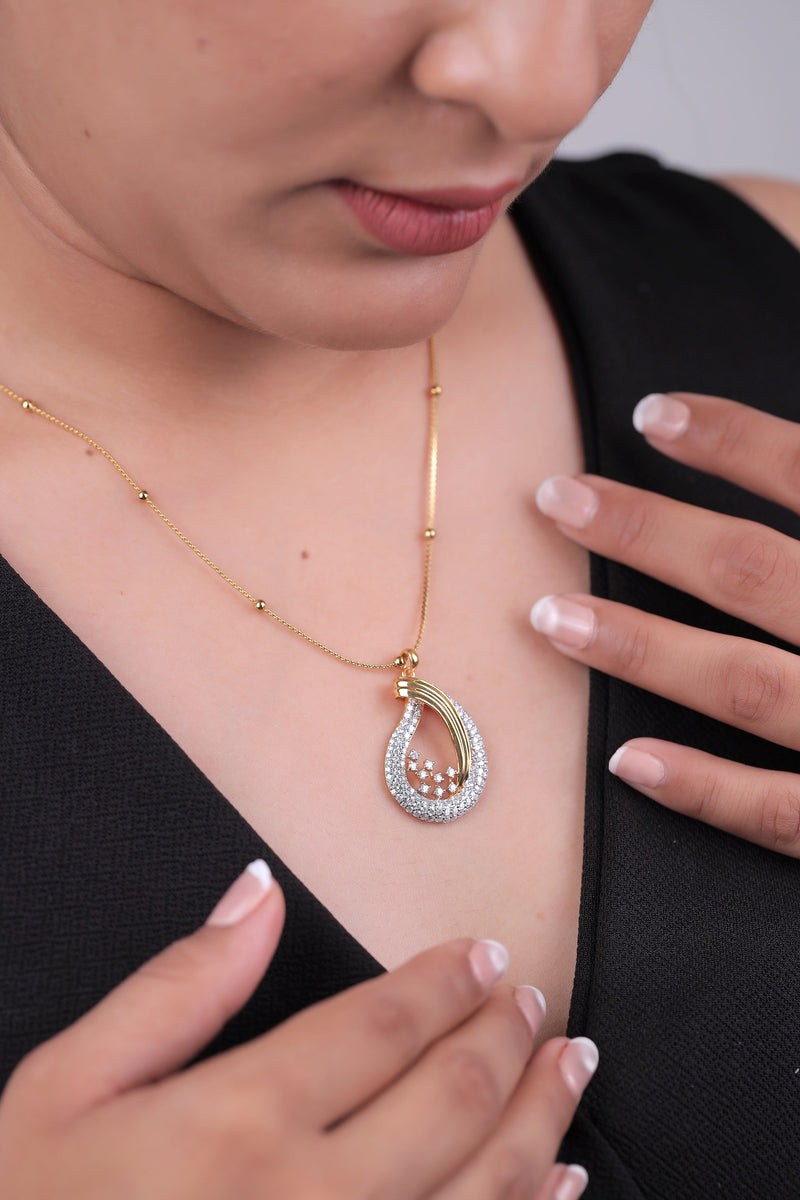 Swirl Drop Pendant