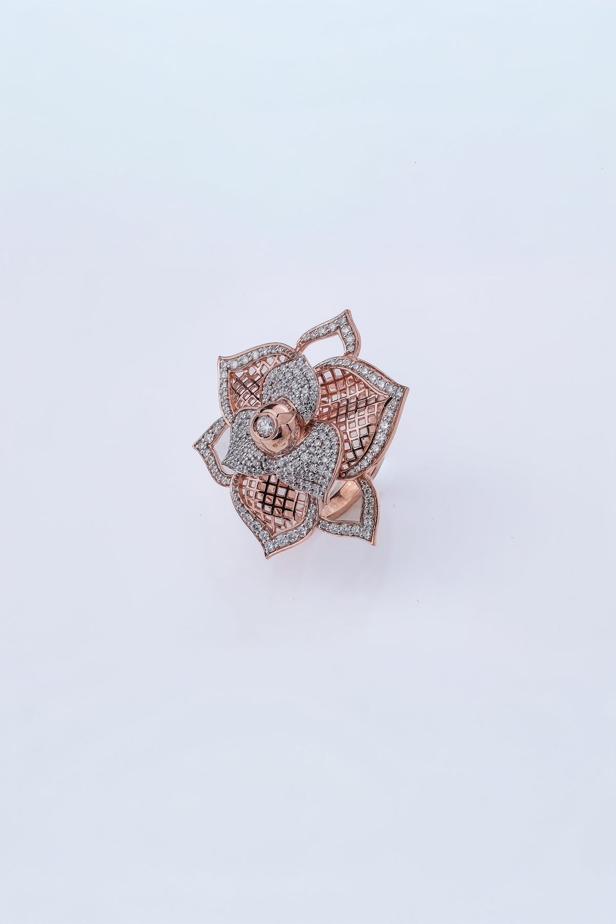 Flower Cocktail Diamond Ring