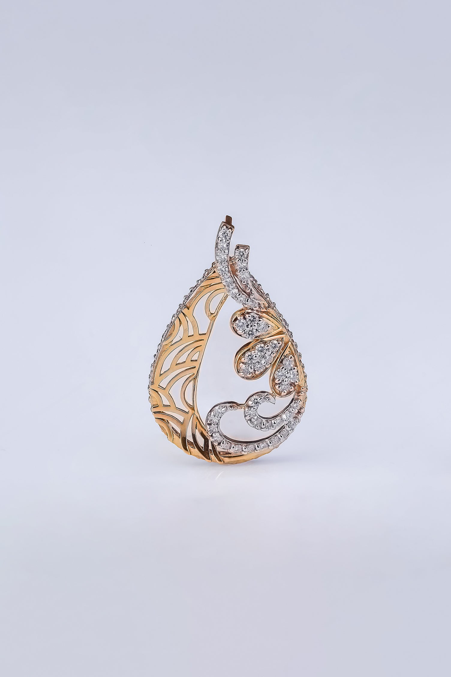 Tear Drop Diamond Pendant