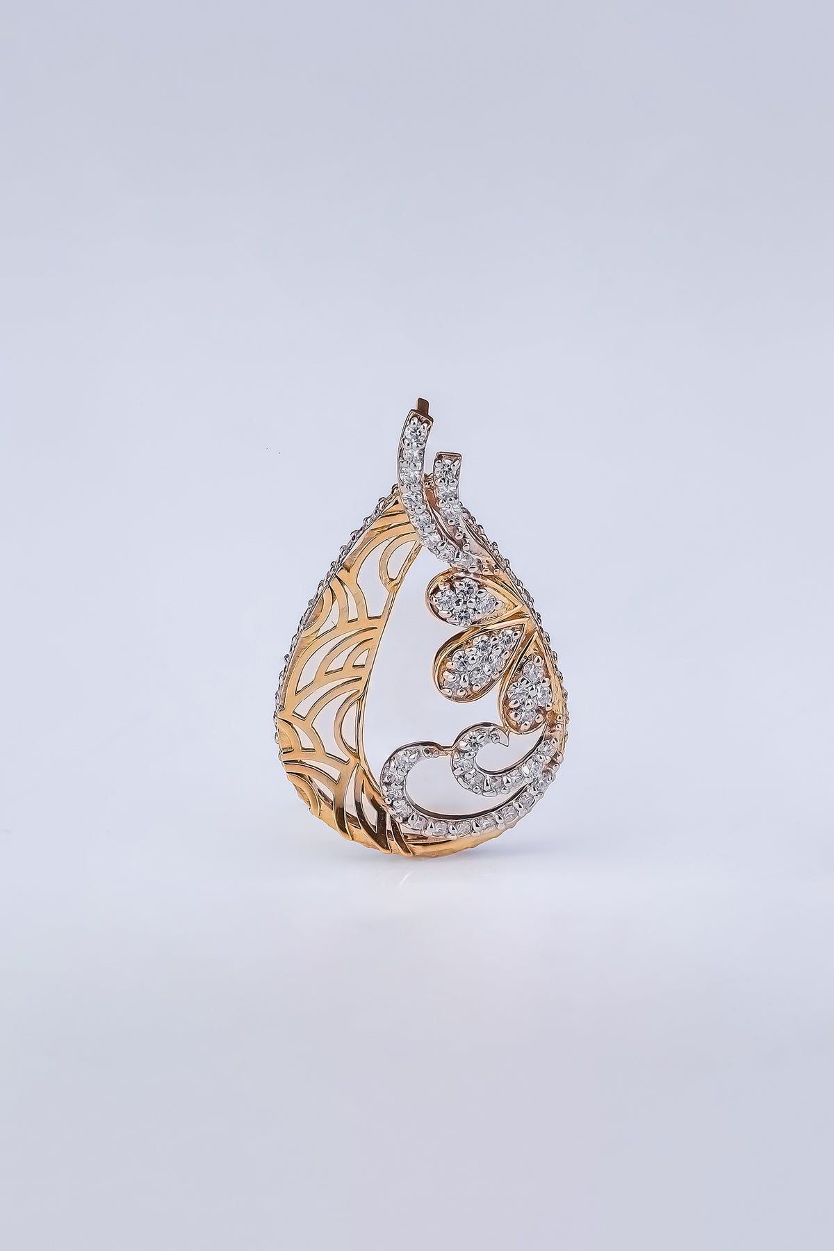 Tear Drop Diamond Pendant
