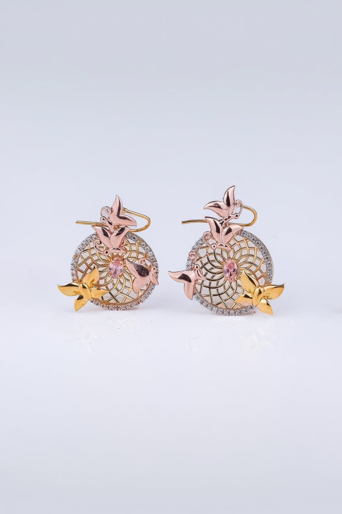 Nature Inspired Nest Circle Earring