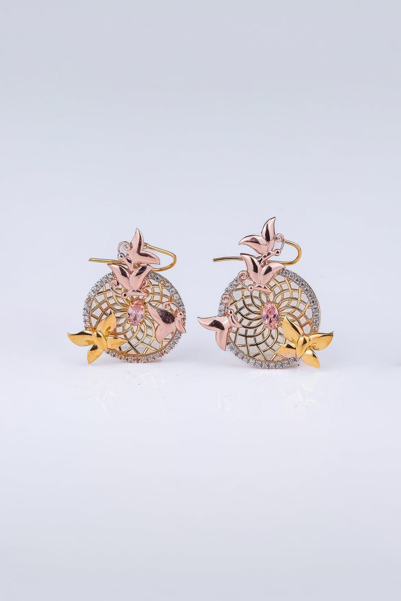 Nature Inspired Nest Circle Earring