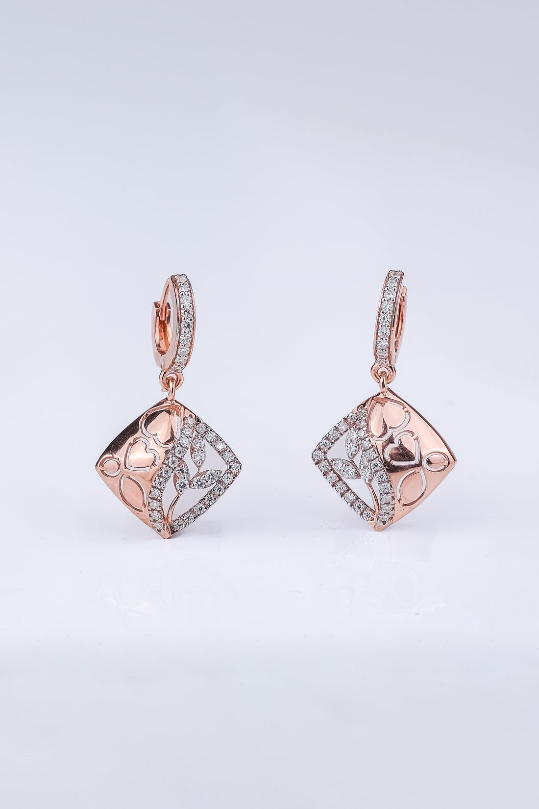 Rhombus Leaf Design Earring