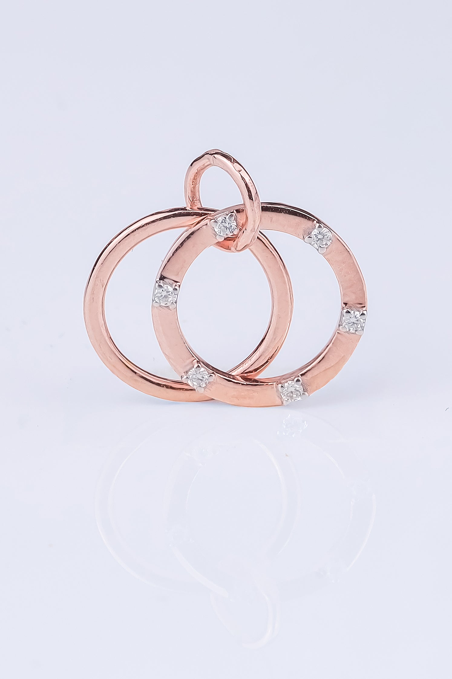 Dual Circle Simple Pendant Set