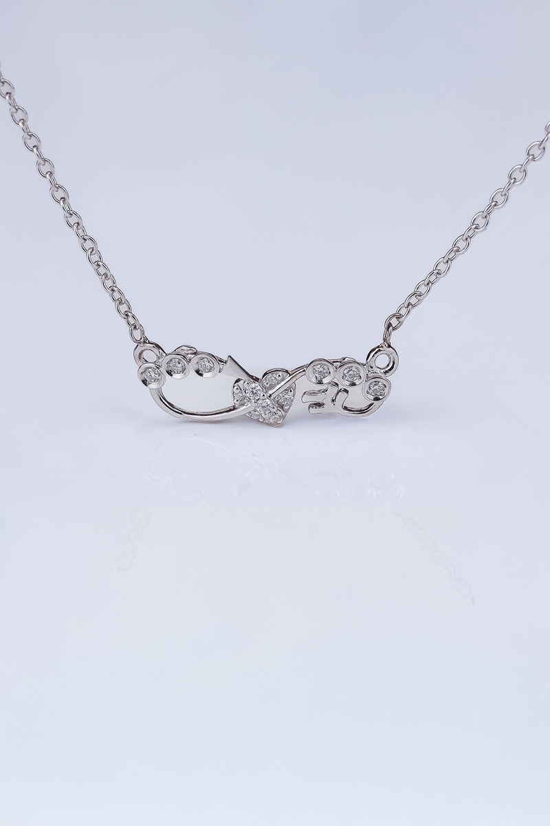 Classic Arrow & Heart Infinite Pendant