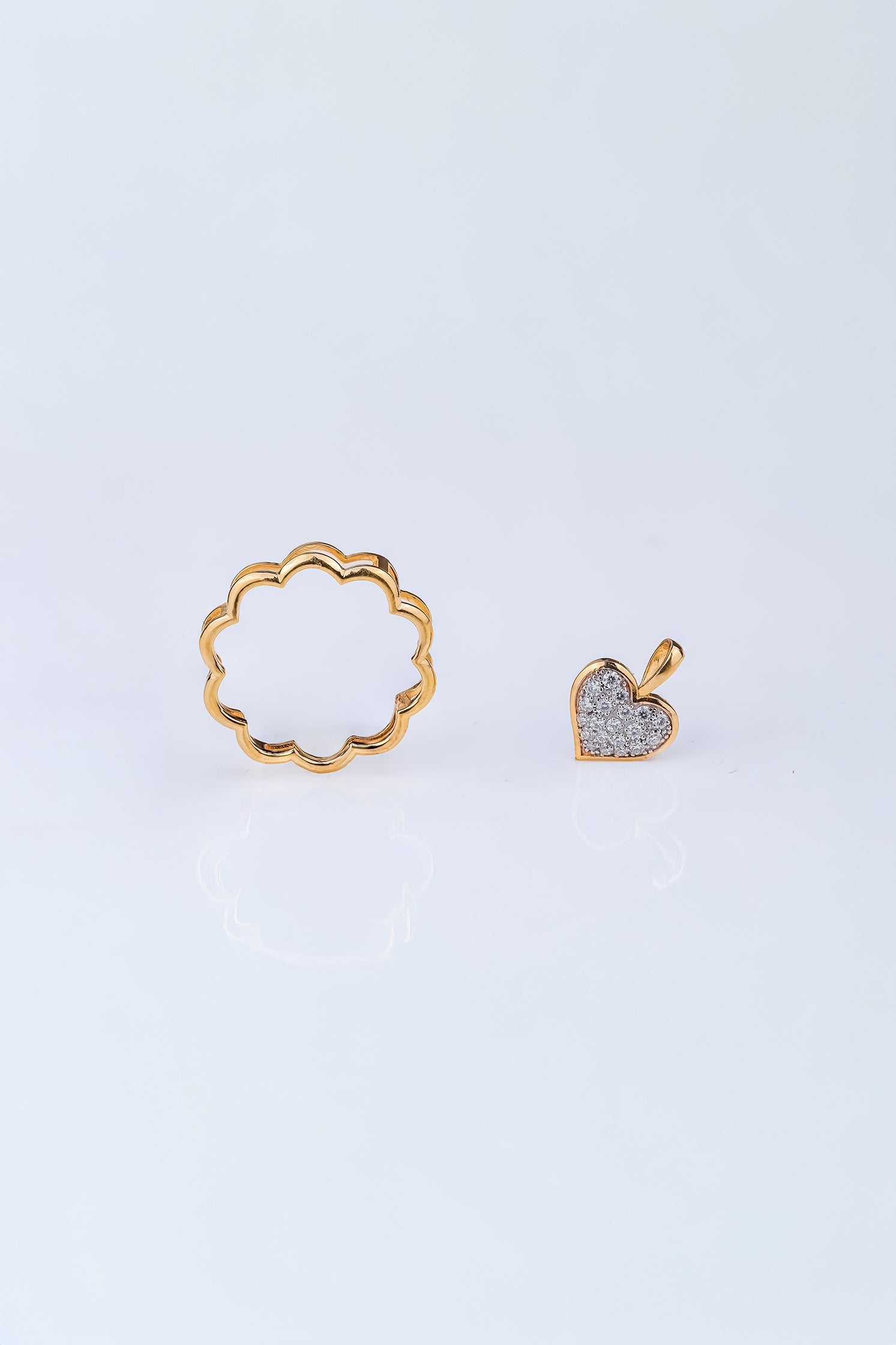 Riaagh 3 In 1 Heart Shape Pendant