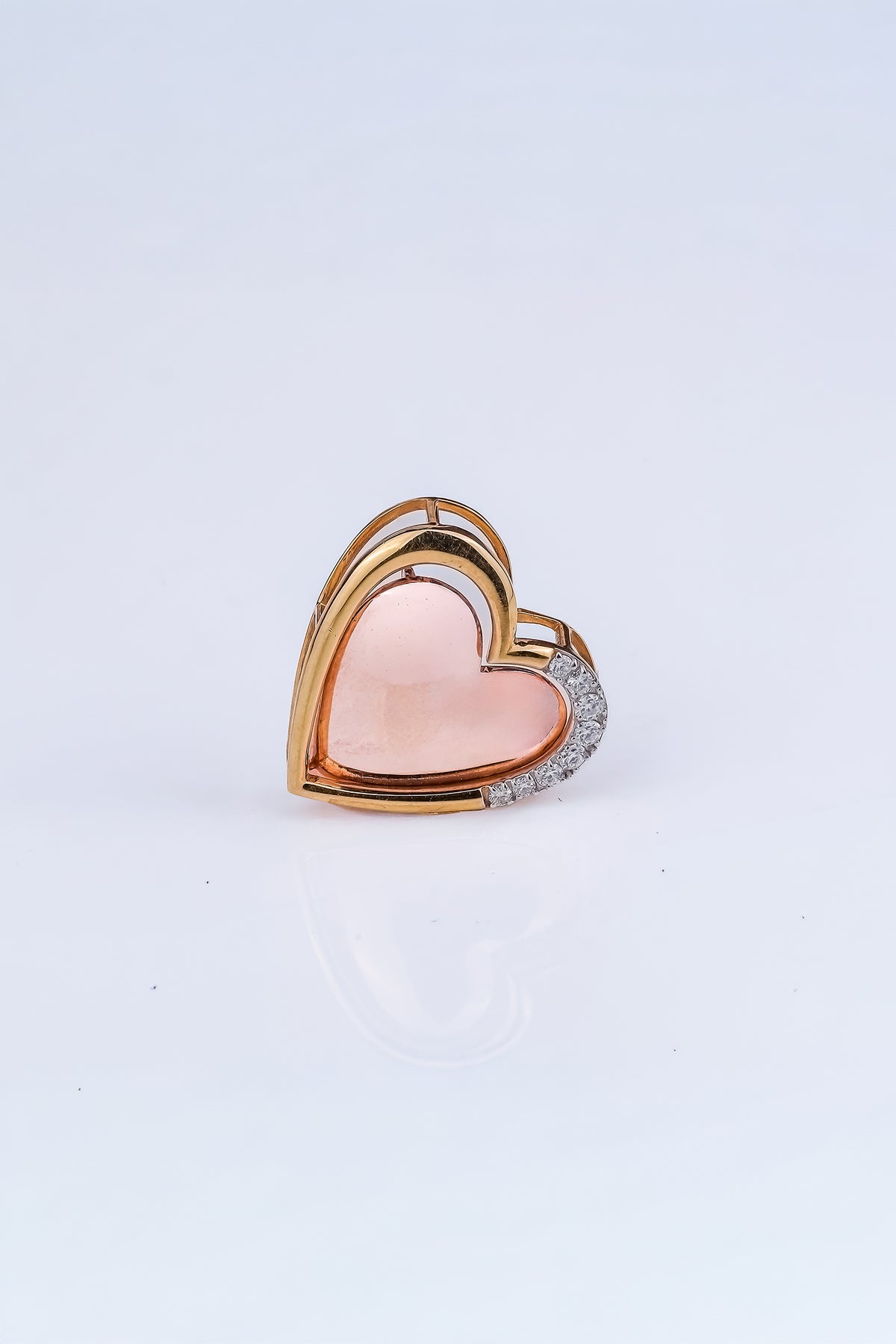 3 In 1 Solid Heart Shape Pendant