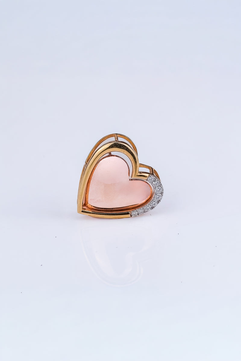 3 In 1 Solid Heart Shape Pendant