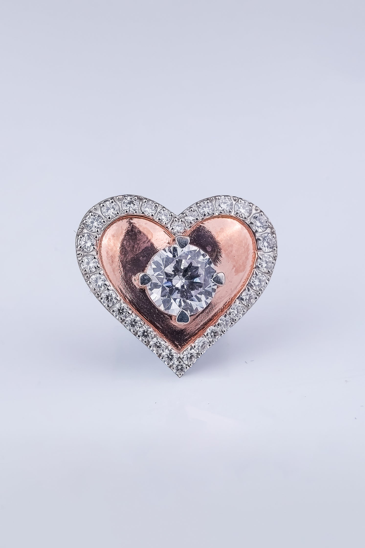 Solitaire Heart Shape Pendant