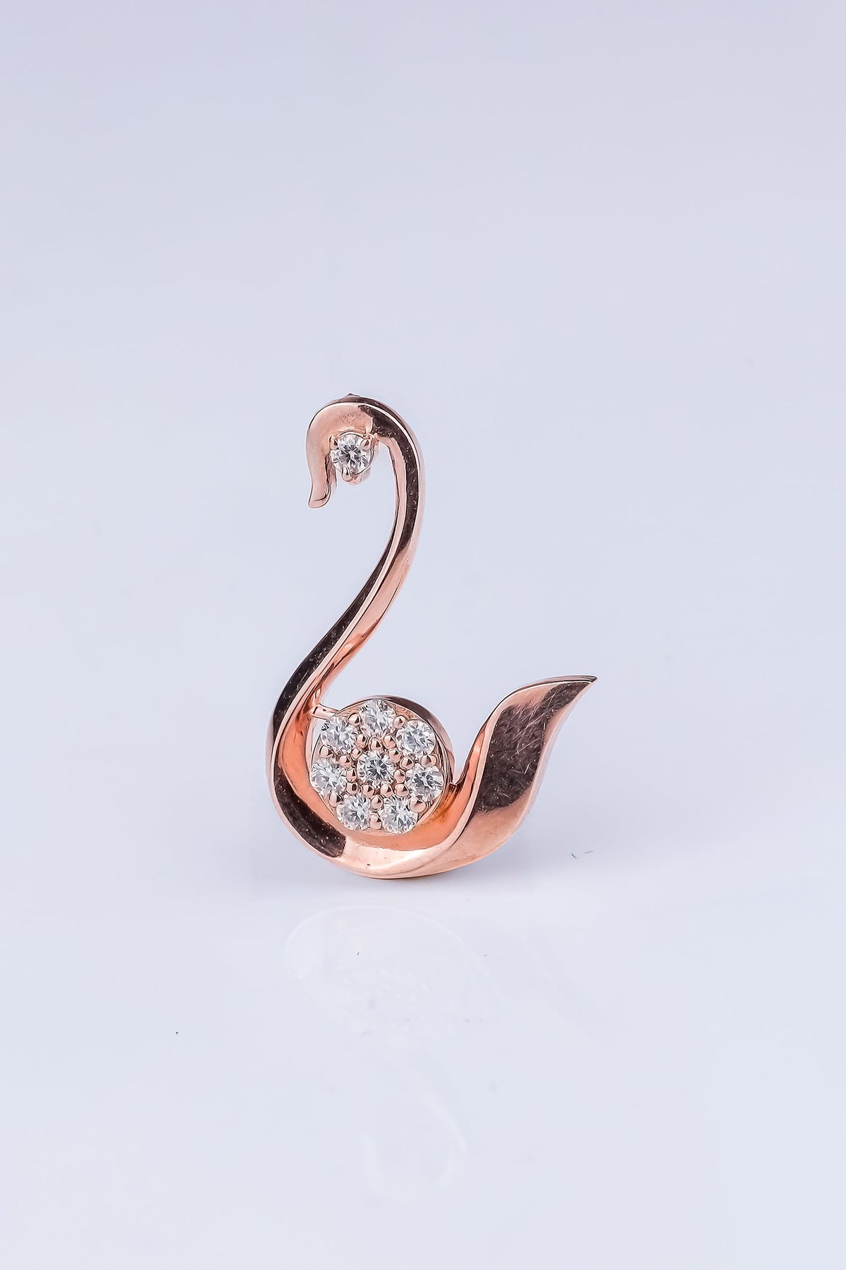 Swan Diamond Pendant