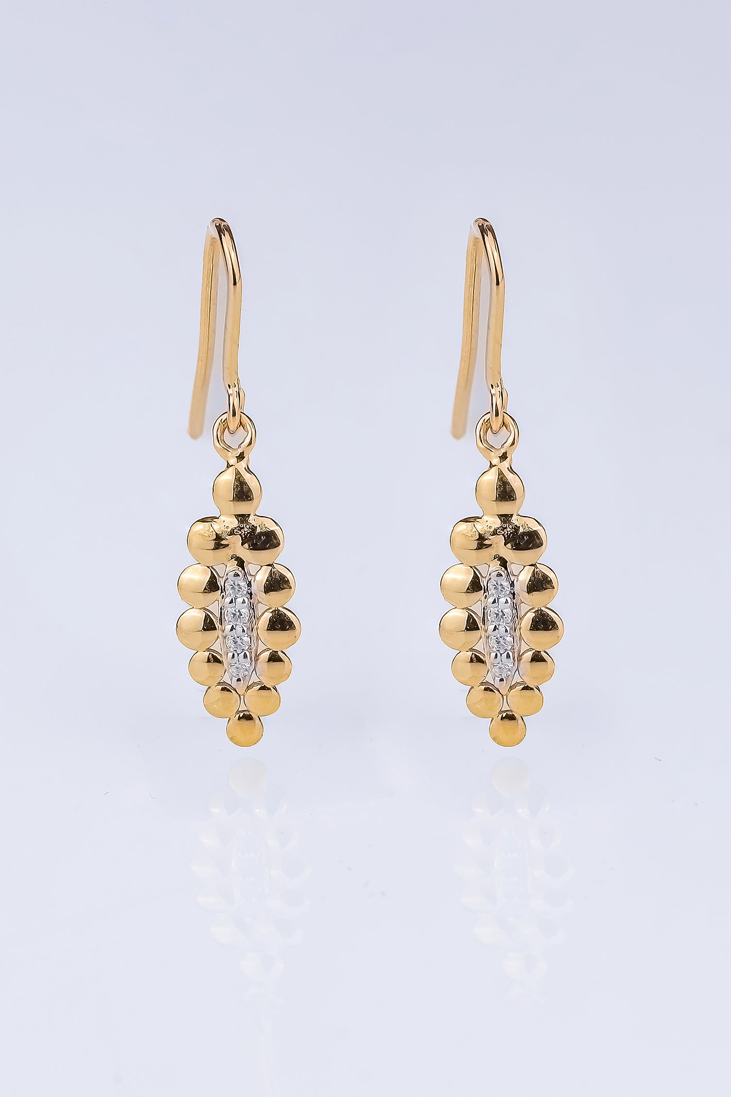 Riaagh Gold Bubble Diamond Earring