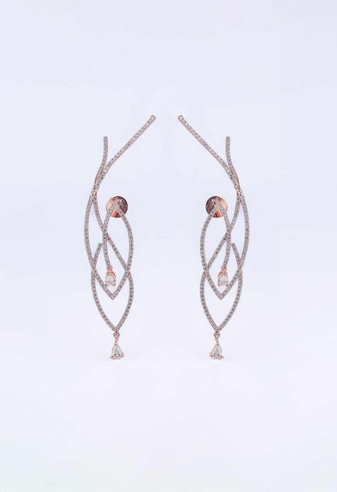 Riaagh Vine Dangler Diamond Earring