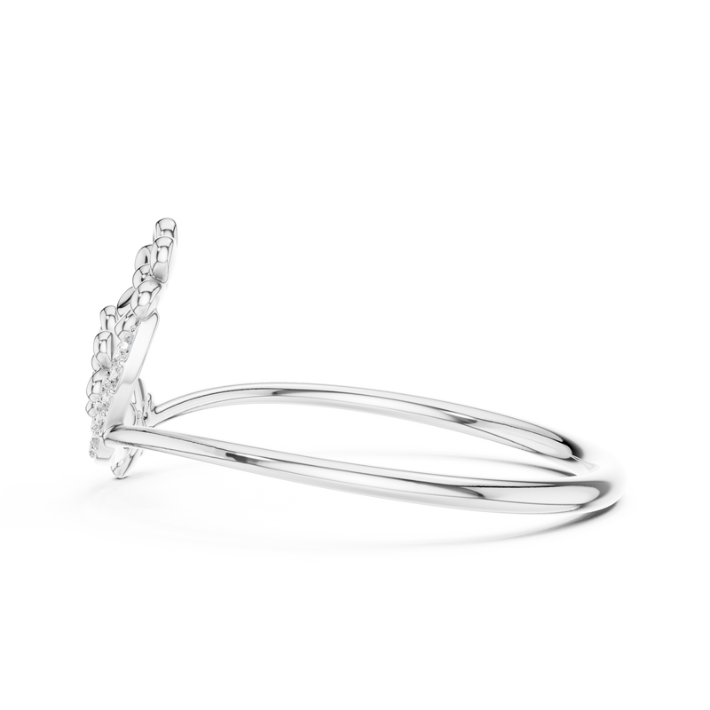 Three Flower Diamond Ring