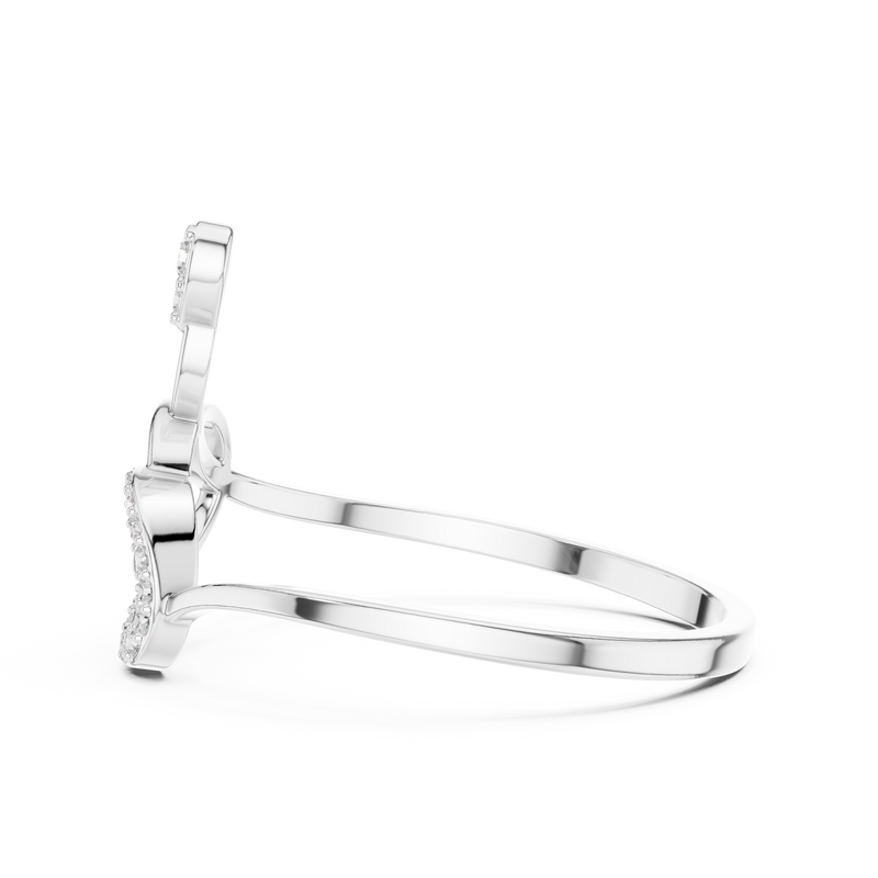 Knot Style Diamond Ring