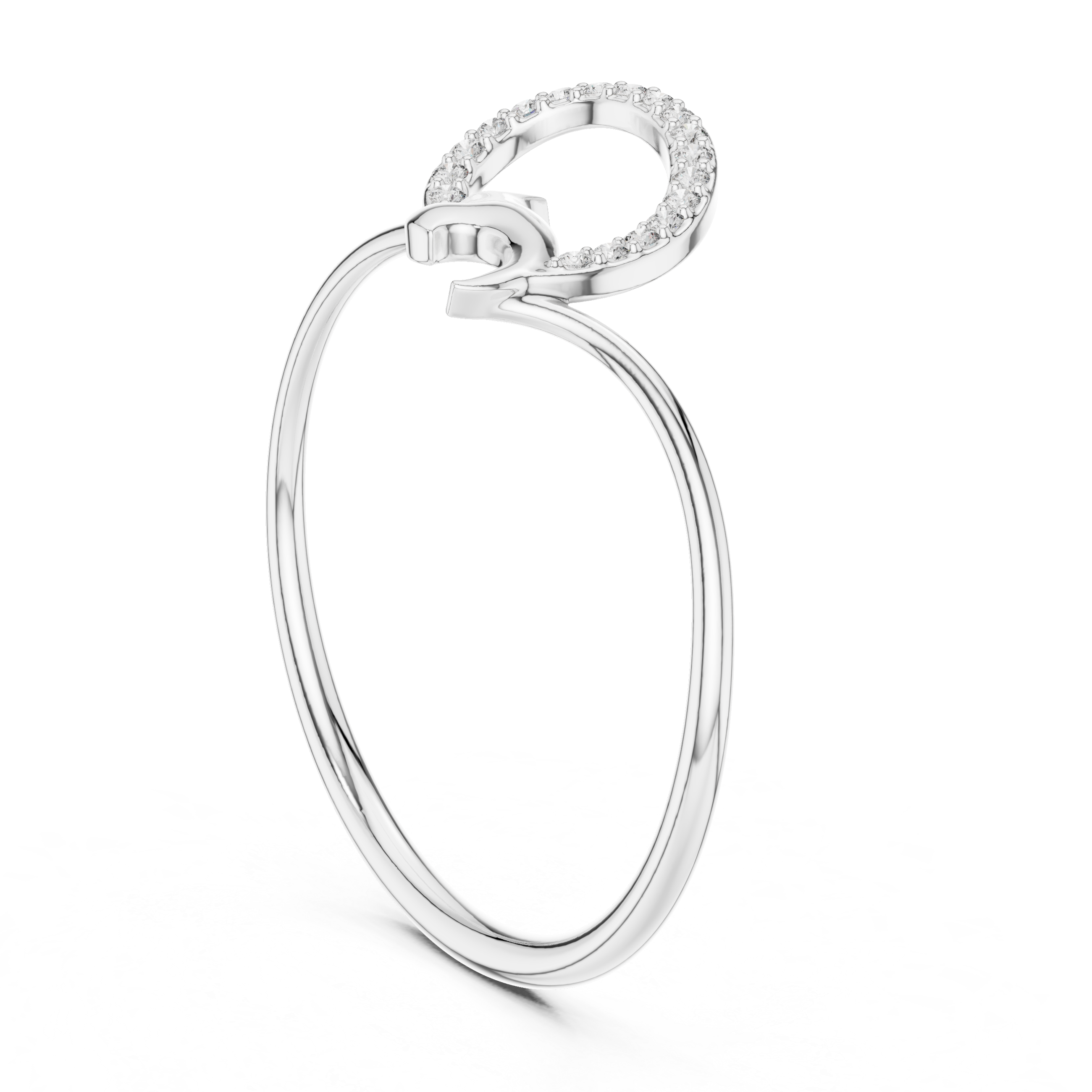 Golden Leaf Twist Diamond Ring