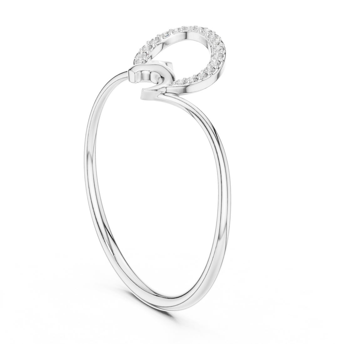 Golden Leaf Twist Diamond Ring