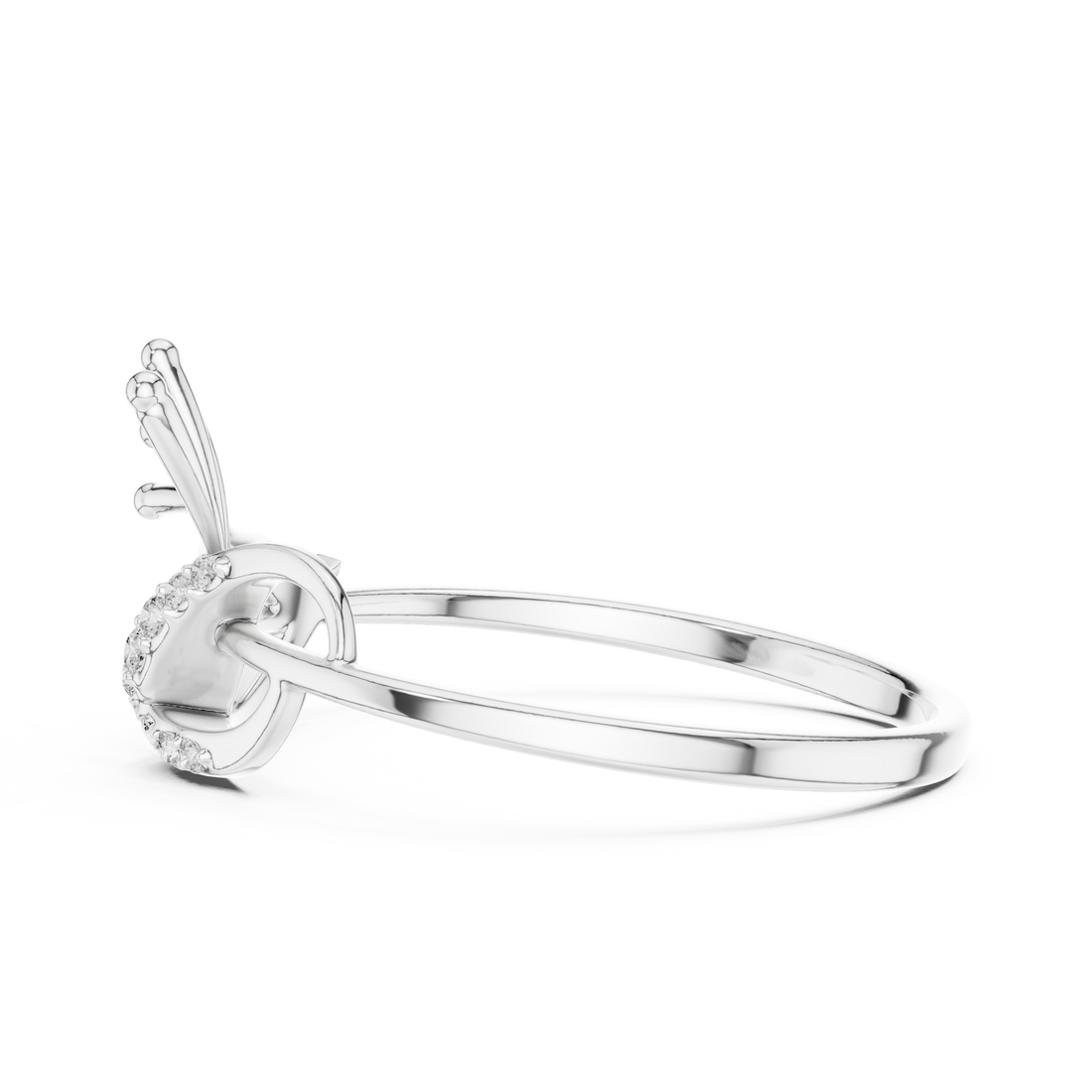 The Peacock Plume Diamond Ring