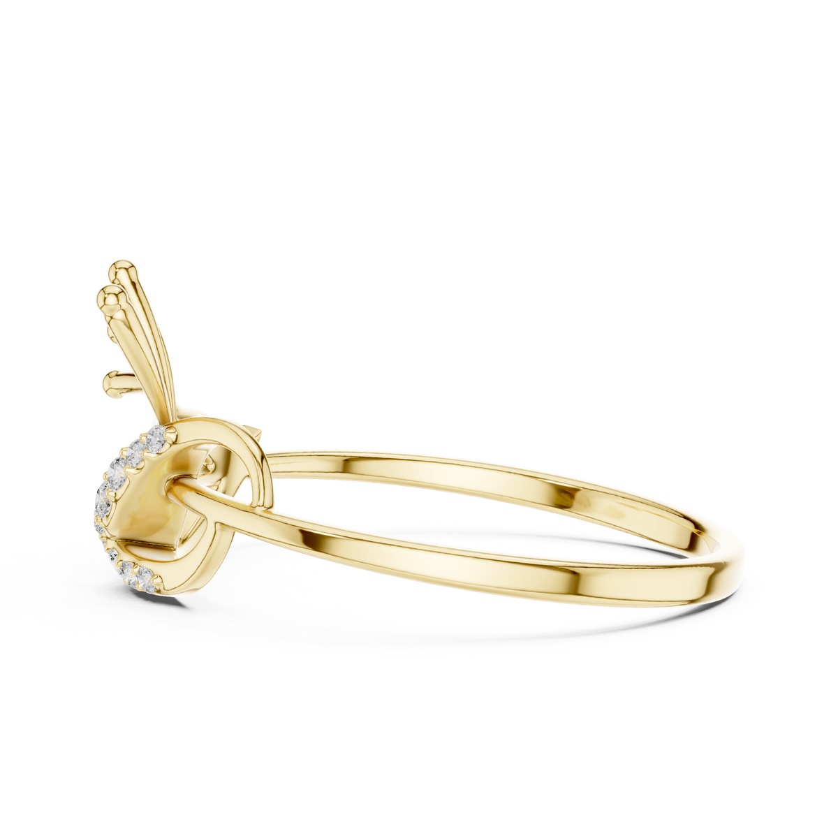 The Peacock Plume Diamond Ring