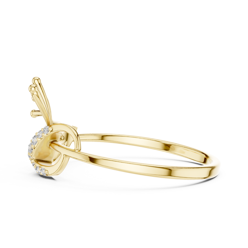 The Peacock Plume Diamond Ring