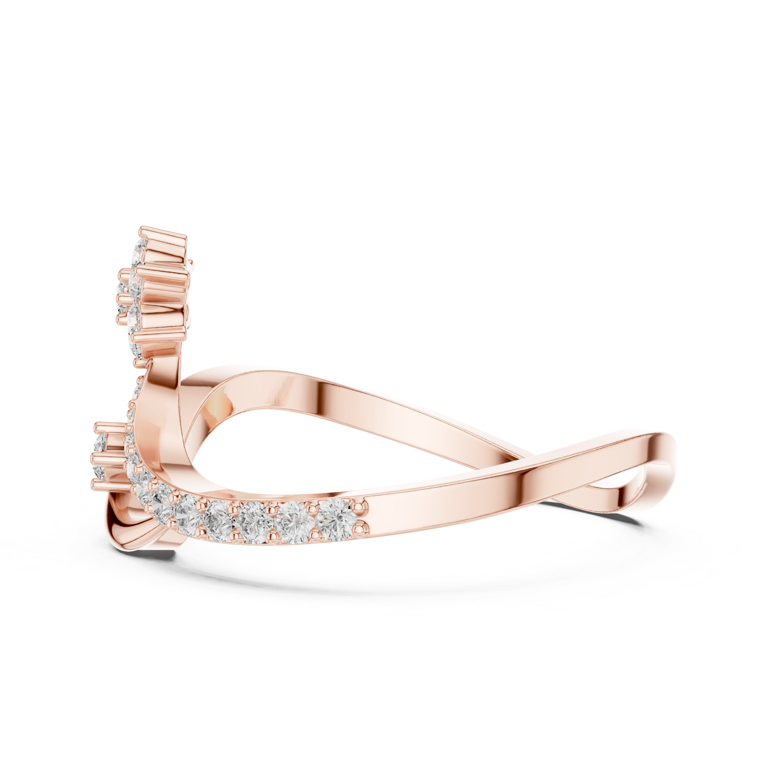 Star Curved Diamond Ring