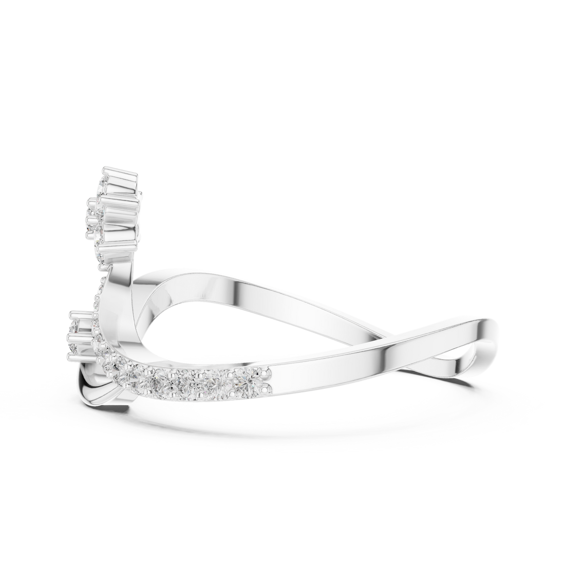 Star Curved Diamond Ring