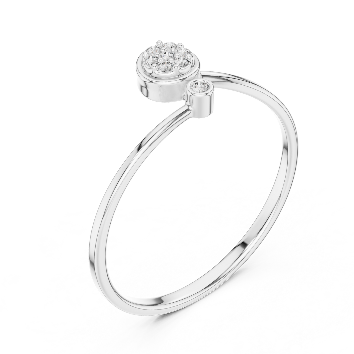 Daisy Cluster Diamond Ring