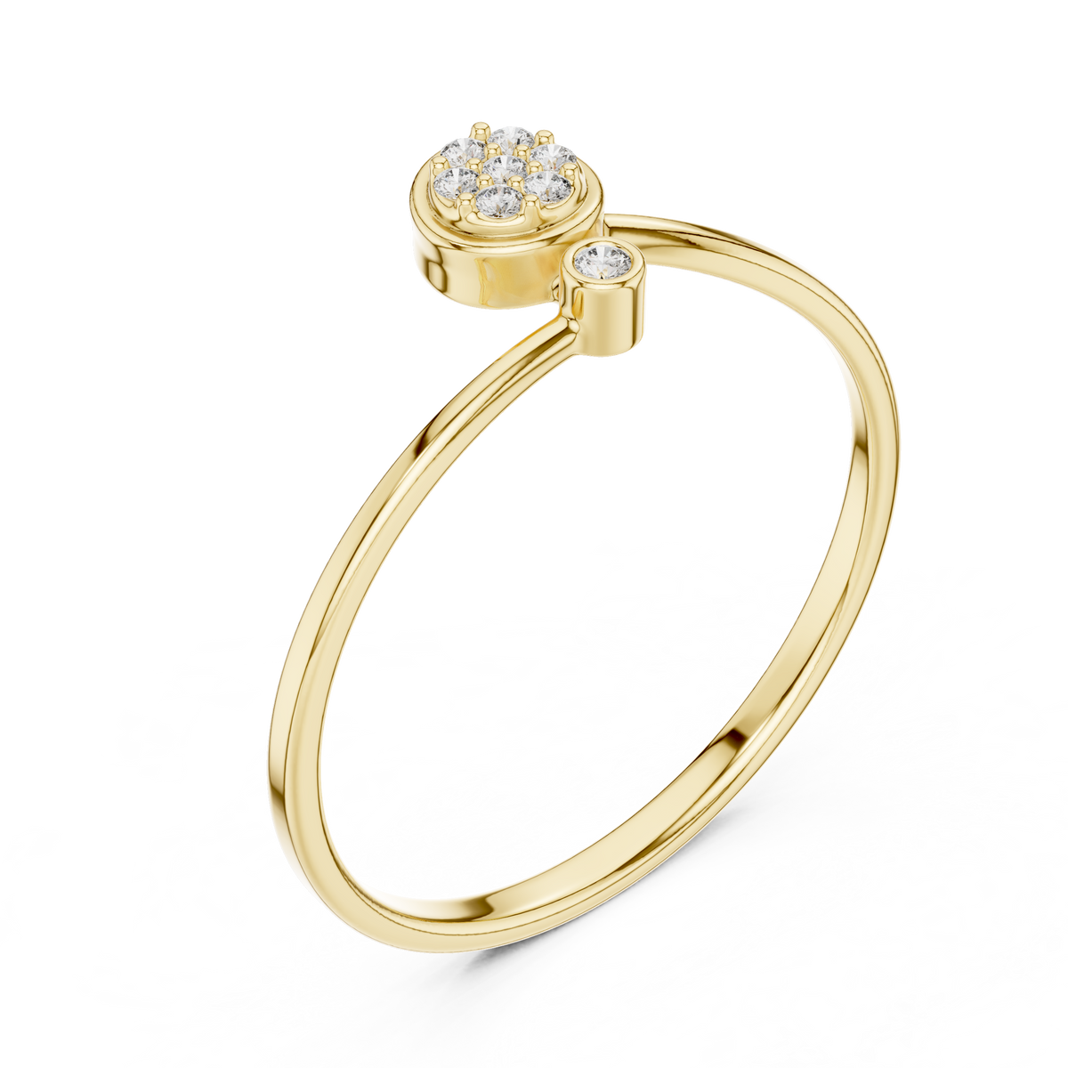 Daisy Cluster Diamond Ring
