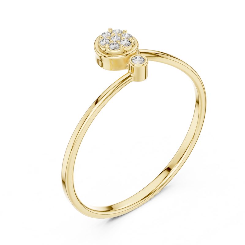 Daisy Cluster Diamond Ring