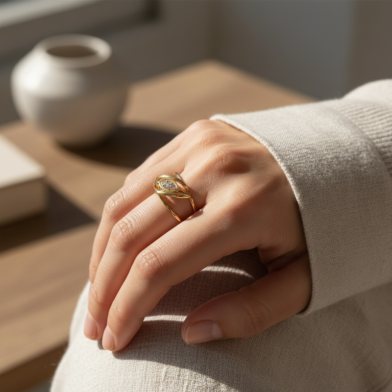 Petal Cage Ring