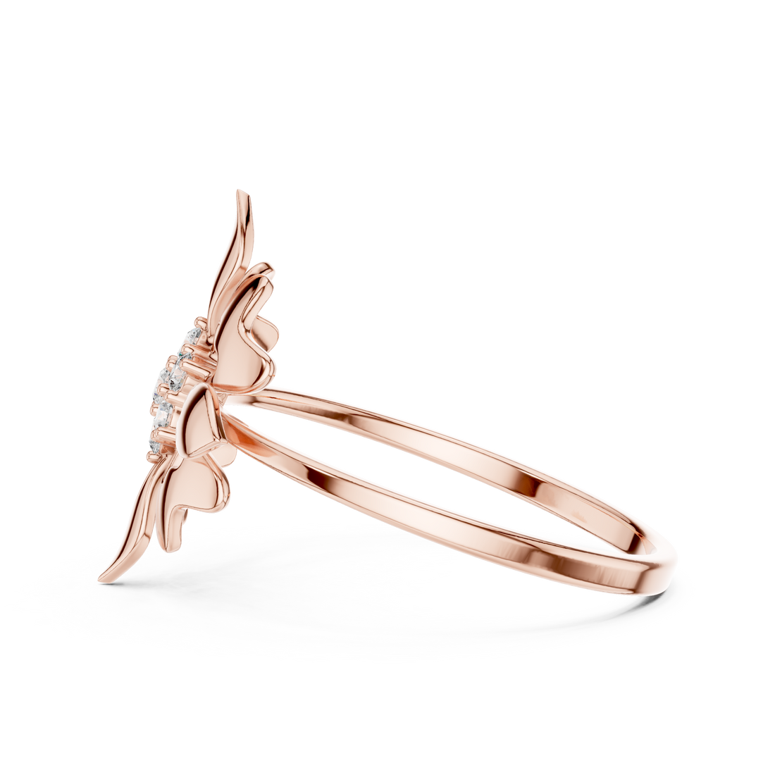 Floral Cluster Diamond Ring